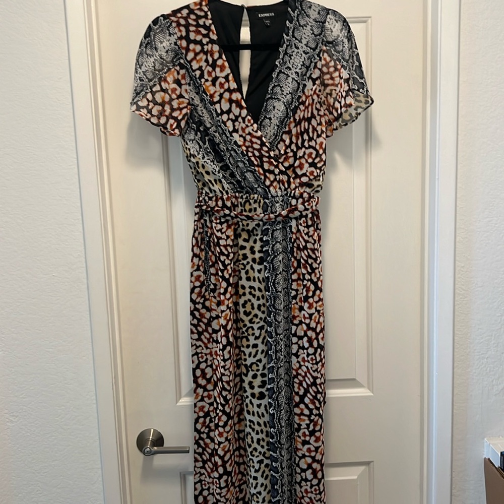 Animal Print Express Jumpsuit - small